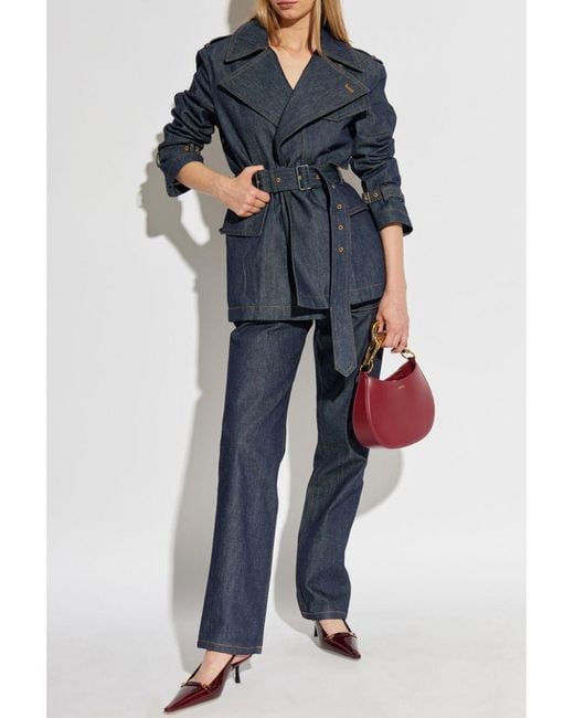 Helmut Lang Blue Utility Mid-Rise Jeans