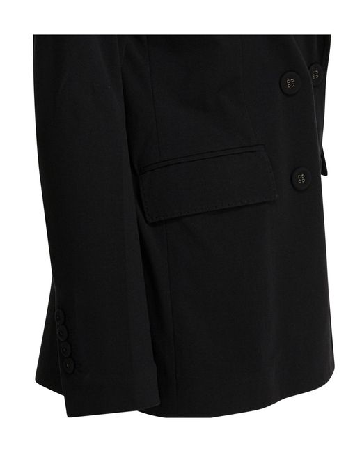 Circolo 1901 Black Double-Breasted Tailored Blazer