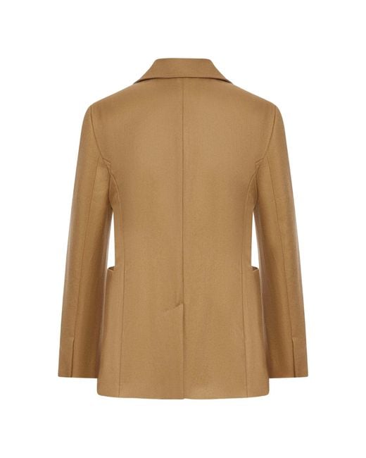 Max Mara Natural Long-Sleeved Suit Jacket