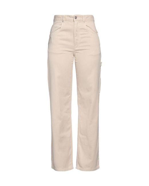 Isabel Marant Natural Plain Colour Denim Trousers