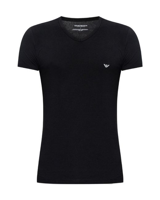 Emporio Armani Black T-Shirt 111512 Cc717 for men