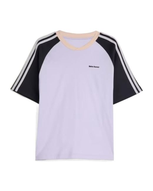 Adidas by Wales Bonner Purple Adidas X Wales Bonner Contrasted T-Shirt for men