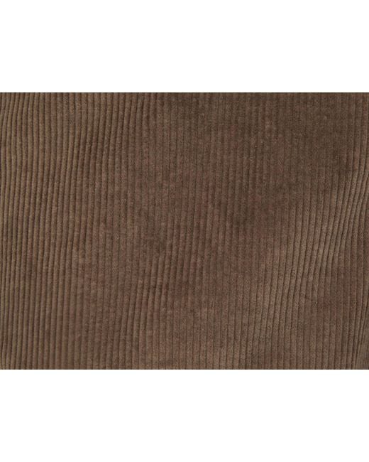 Sease Brown Corduroy Drawstring Pants for men