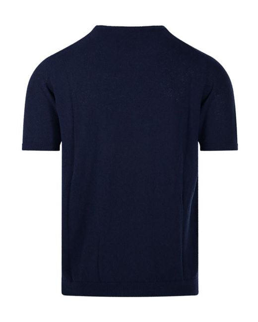 Roberto Collina Blue Short-Sleeve T-Shirt for men