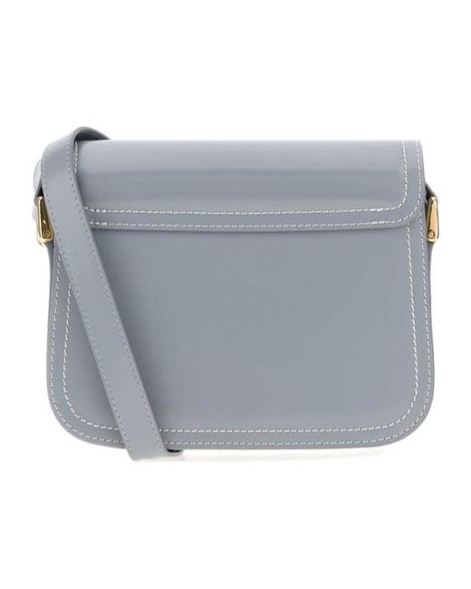 A.P.C. Gray Grace Small Shoulder Bag