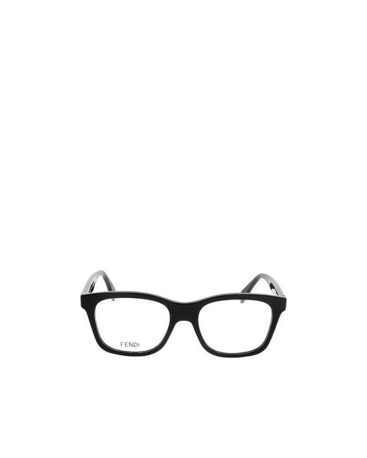 Fendi White Eyewear Square Frame Glasses