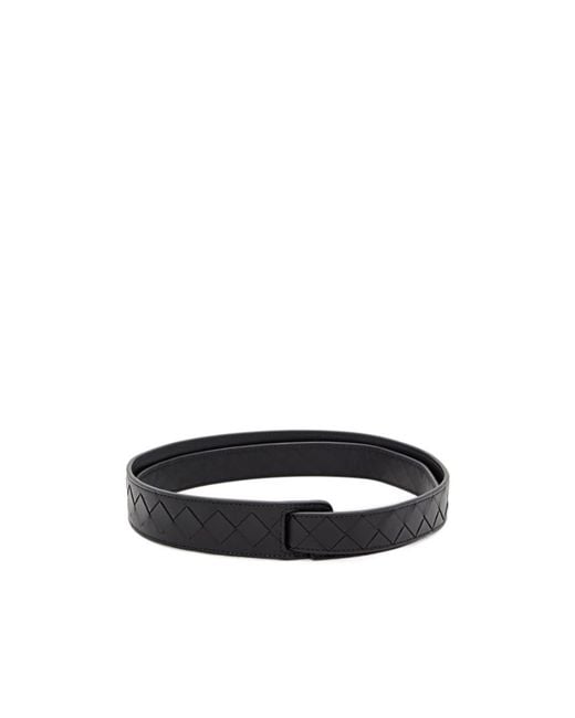 Bottega Veneta White Weave A Belt