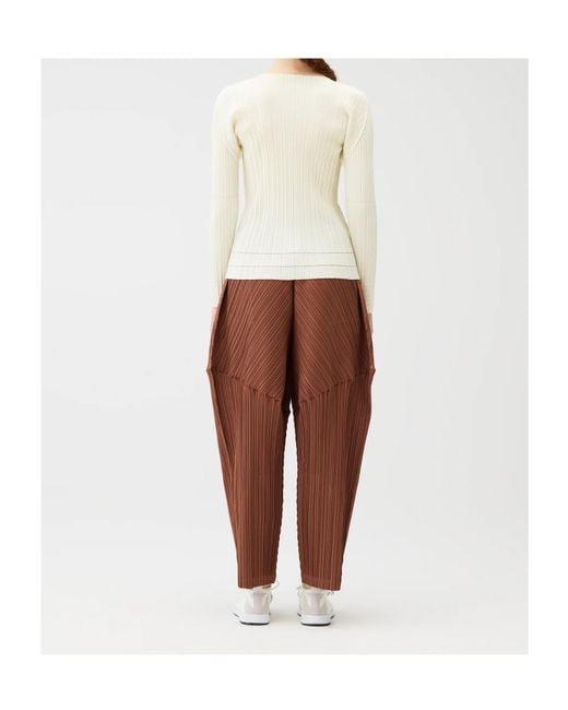 Pleats Please Issey Miyake Yellow Pleats Please Issey Miyake Pleated Top