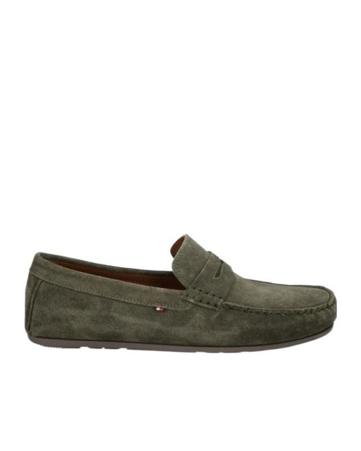 Tommy Hilfiger Green Round Toe Casual Shoes for men