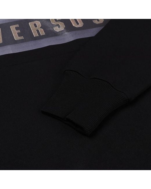 Versus  Black Logo Details Sweater for men