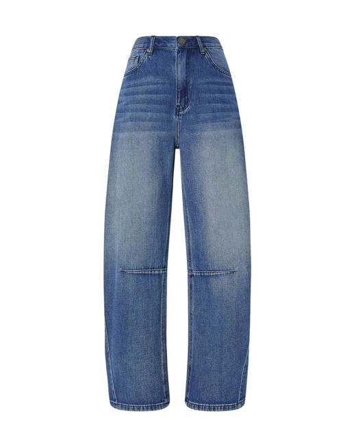 Pinko Blue Faded Panelled Jeans