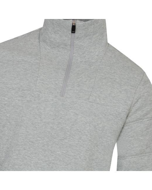 Boss Gray Zipper Collar Jacket for men