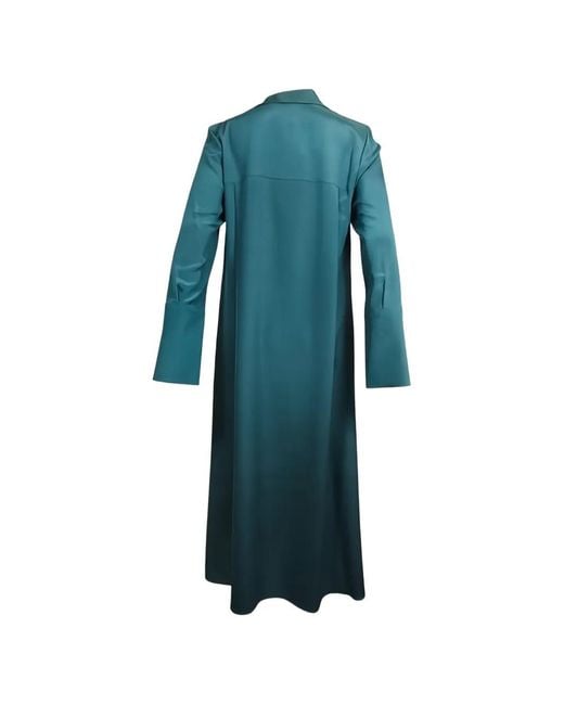 Max Mara Blue Flared Dress