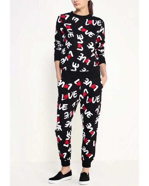 Moschino Black Printed Sweater