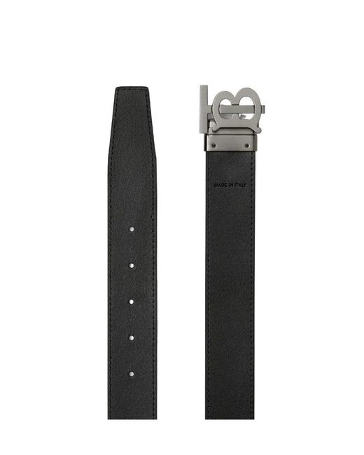Burberry White Monogram Buckle Reversible Belt for men