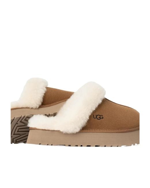 Ugg Brown Disquette Slip-On Platform Slippers for men