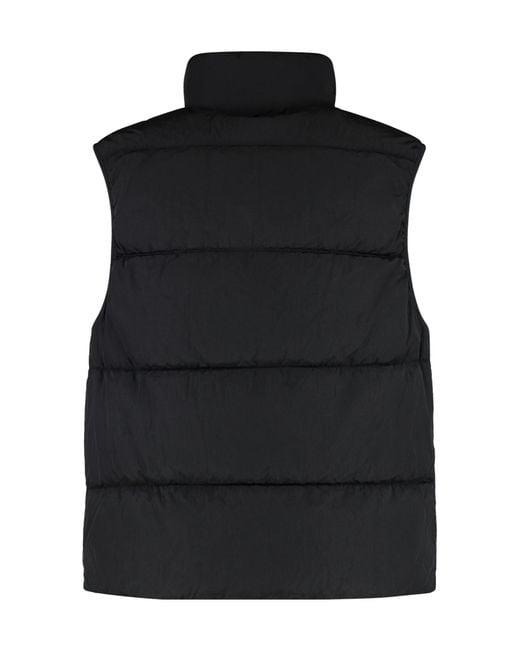 C P Company Black Full Zip Down Vest for men