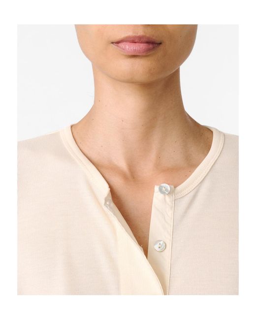 Studio Nicholson Natural Rutas Henley T-Shirt