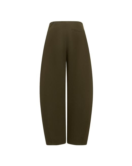 Alaïa Green Alaïa High-Waist Twisted Pants