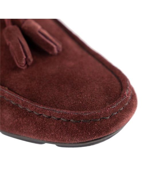 Giorgio Armani Red Tassel Business Casual Shoes for men