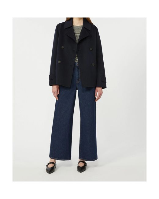 Weekend by Maxmara Blue Wkdfantino Double-Breasted Coat