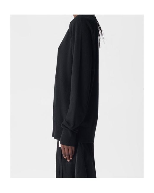 Ann Demeulemeester Blue Crew-Neck Sweatshirt