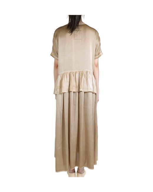 Uma Wang Natural Short Sleeve Dress