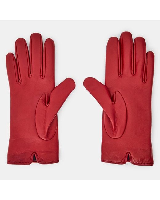 Gucci Red Fresh And Bright Gloves