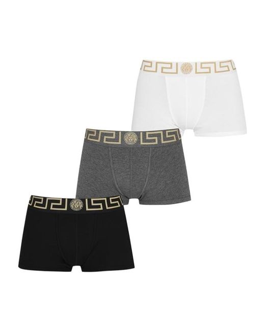 Versace White Logo Briefs Three-Pack for men