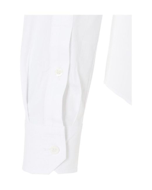 Moschino White Teddy Patch Shirt for men