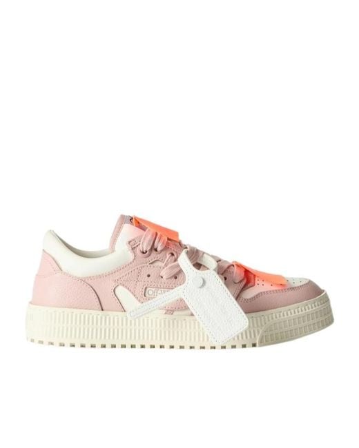 Off-White c/o Virgil Abloh Pink Lace-Up Sneakers