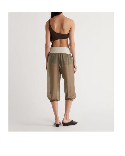 Paloma Wool Brown Asymmetrical Swimsuit