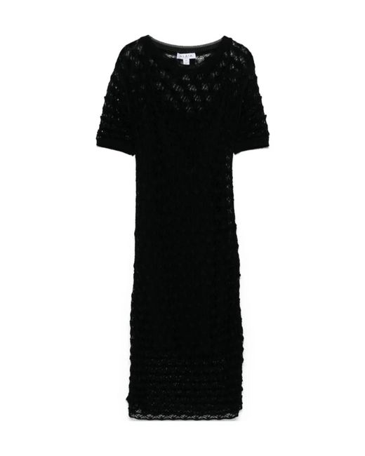 Alaïa Black Lace Midi Dress