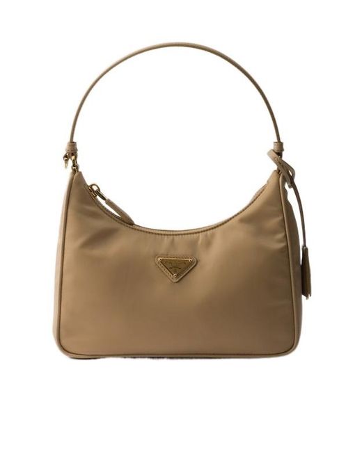 Prada Gray Re-Edition 2005 Re-Nylon And Saffiano Mini Bag