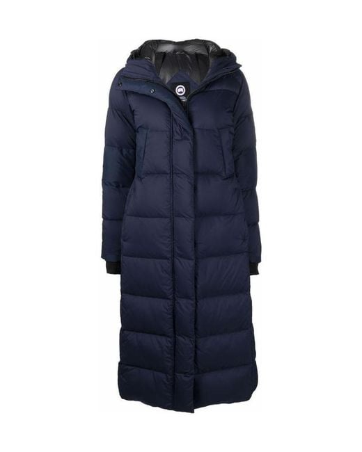Canada Goose Blue Alliston Logo Patch Parka