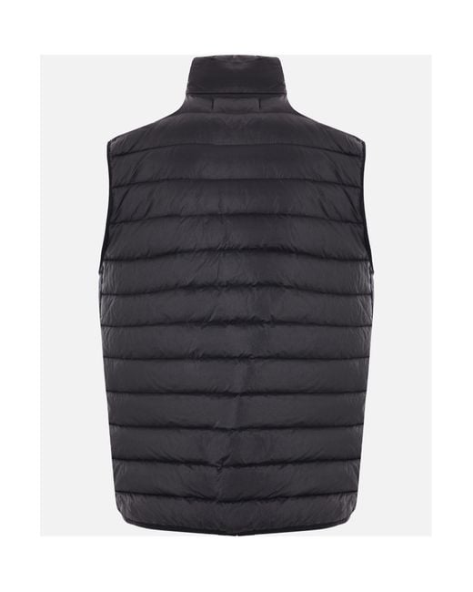 Stone Island Gray High Neck Quilted Gilet for men