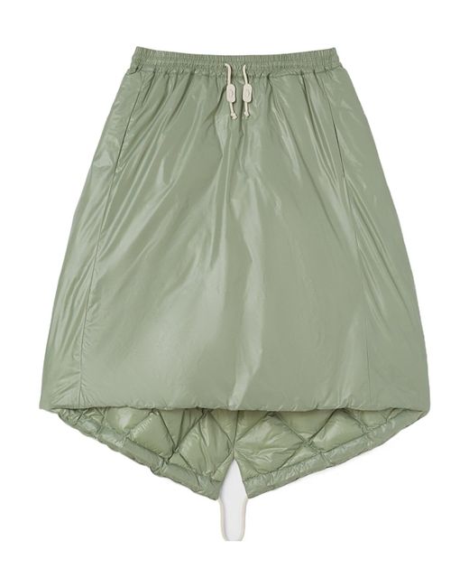 Jil Sander Green Down Skirt