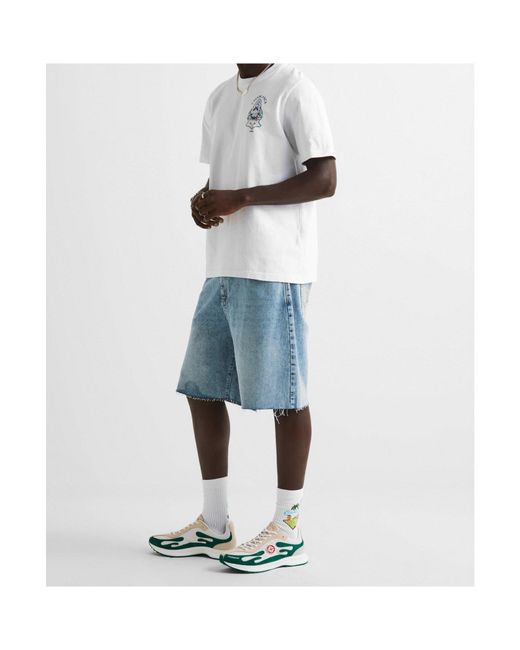 Casablanca White Printed T-Shirt for men