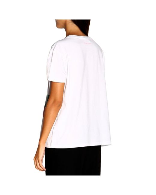 Emporio Armani White Round-Necked Logo T-Shirt
