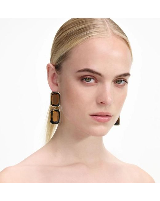 Self-Portrait Multicolor Amber Dropped Earrings