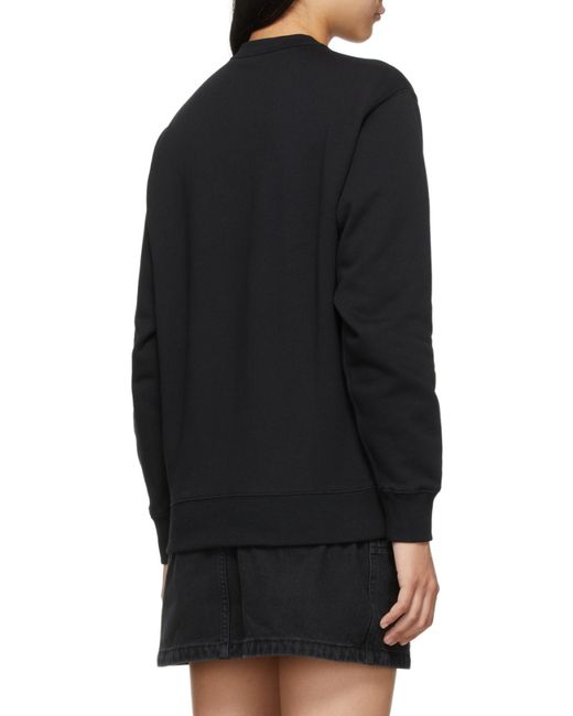 KENZO Black Logo-Print Cotton Sweatshirt
