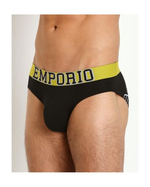 Emporio Armani White Logo Detail Panties for men