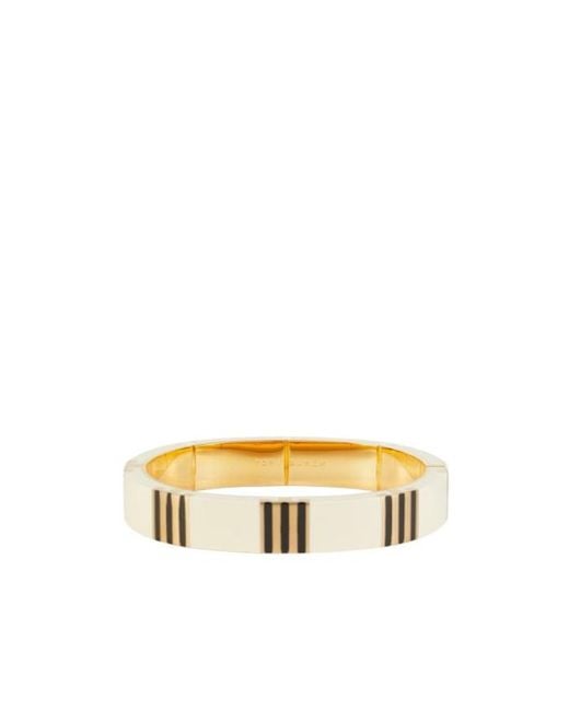 Tory Burch Metallic T Stripe Bangle Bracelet
