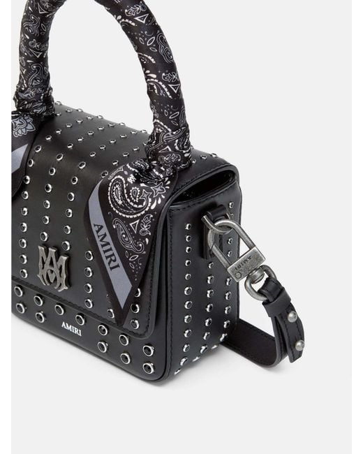 Amiri Black Micro Ma Stud Bag