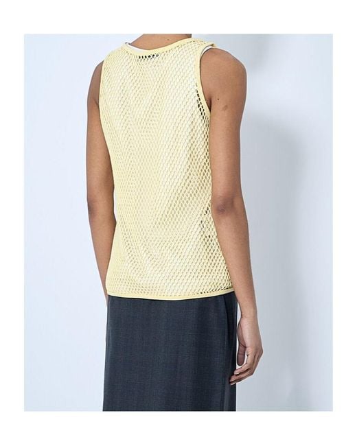 Prada Multicolor Triangle-Logo Open-Knit Tank Top