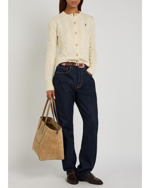 Polo Ralph Lauren Blue High-Waist Straight-Leg Jeans
