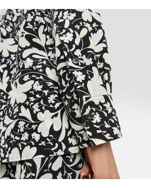 Stella McCartney Black Printed Silk Shirt