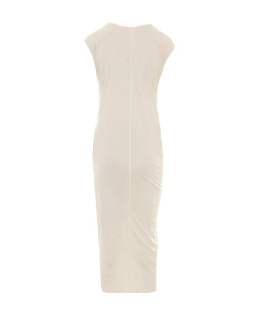 Totême White Totême Tie-Waist Jersey Dress