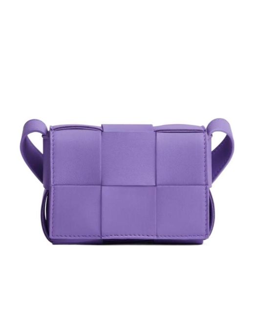 Bottega Veneta Purple Cassette Shoulder Bag