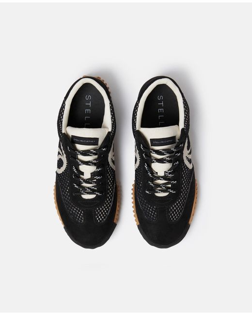 Stella McCartney Black S Wave Lace-Up Sneakers